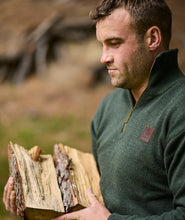 Swanndri Mariner Zip Neck Jumper wood