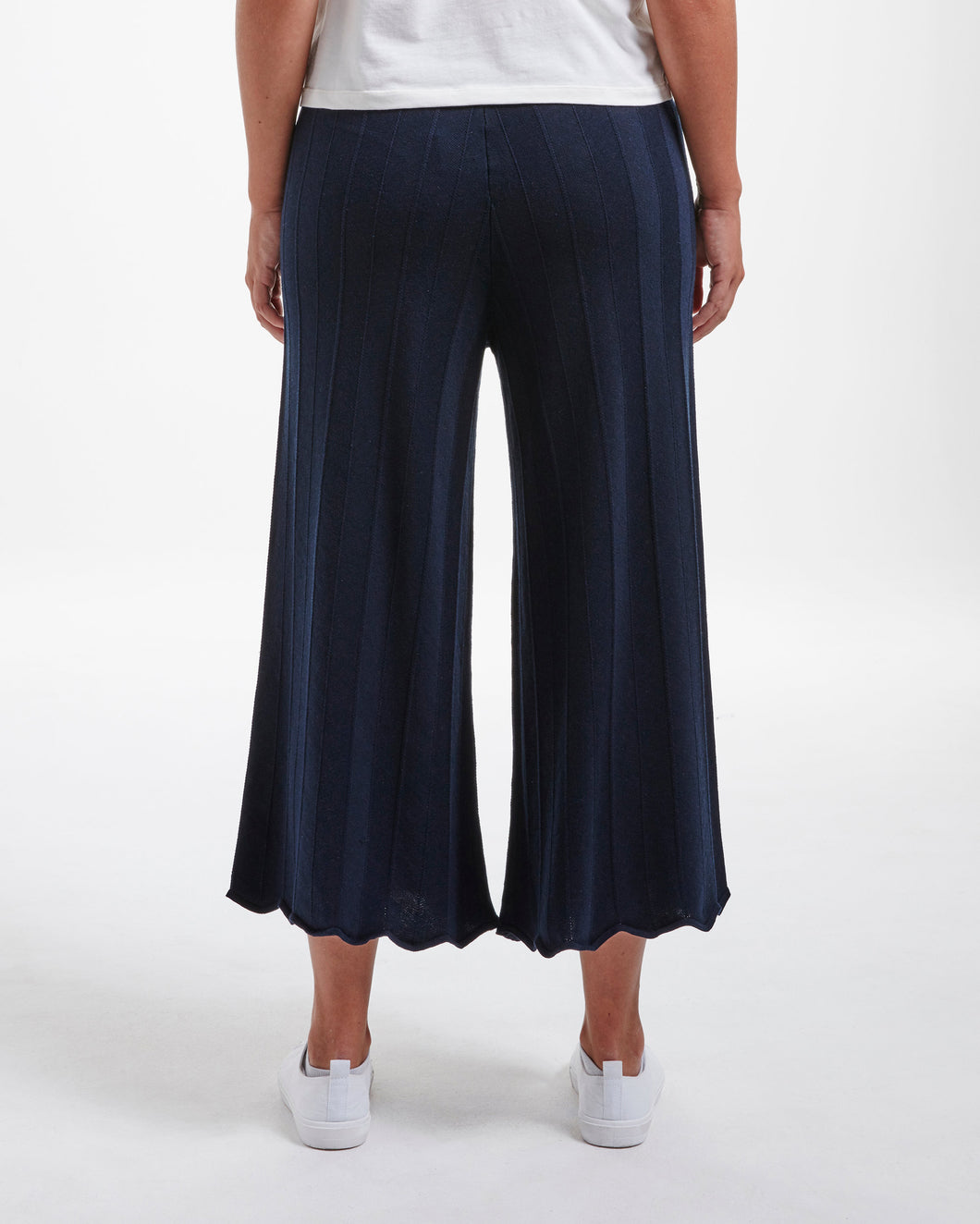 Cropped Wide Leg Trousers  Linen Culottes With Pockets  Moshulu