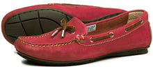 Orca Bay Ballena Ladies Machine Washable Nubuck Leather Deck Shoes Berry
