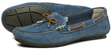 Orca Bay Ballena Ladies Machine Washable Nubuck Leather Deck Shoes Denim Blue