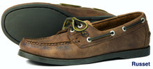 Orca Bay Creek Mens Polished Leather Deck Shoes Russet
