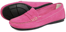 Orca Bay Florence Ladies Suede Loafer Shoes Pink