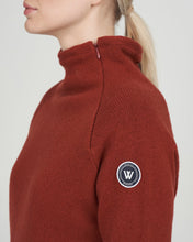 Holebrook Sweden Martina Windproof Sweater maple red zip collar