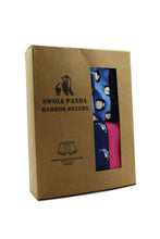 Swole Panda Bamboo Boxers Twin Pack - Sharks & Penguins box