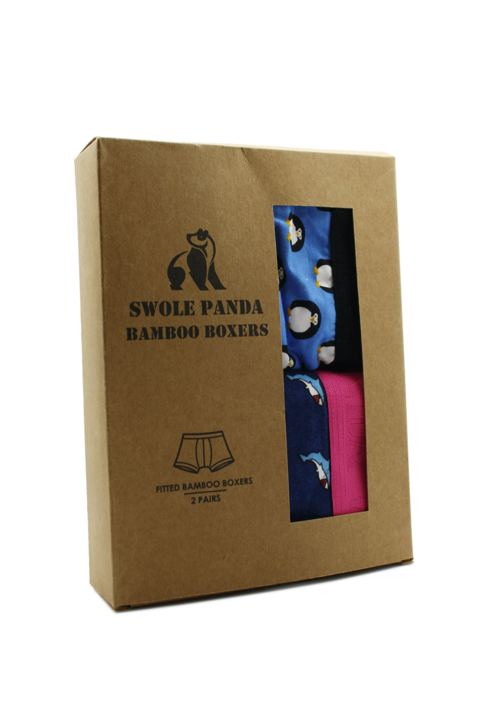 Swole Panda Bamboo Boxers Twin Pack - Sharks & Penguins, Small – Katherine  Partis Ltd