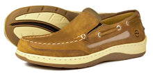 Orca Bay Largs Mens Nubuck Leather Slip on Deck Shoes Sand