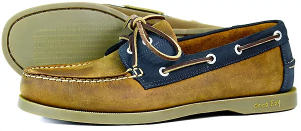 Orca Bay Oakland Navy/Brown Ladies Deck Shoes – Katherine Partis Ltd