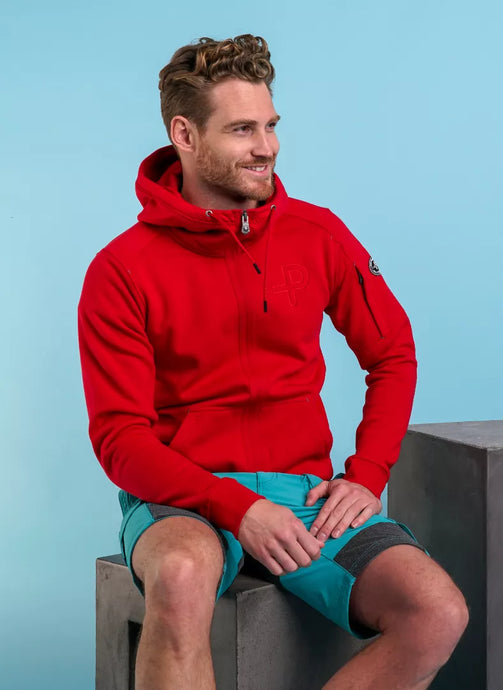 Pelle p Mens P-Hoodie Sweatshirt race red model