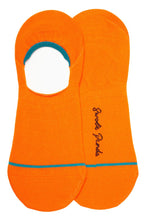 Swole Panda No Show Bamboo Socks - Neon Orange