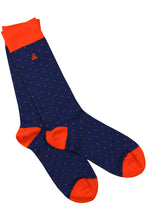 Swole Panda Bamboo Socks 3 Pairs Gift Box - Blue & Orange spots