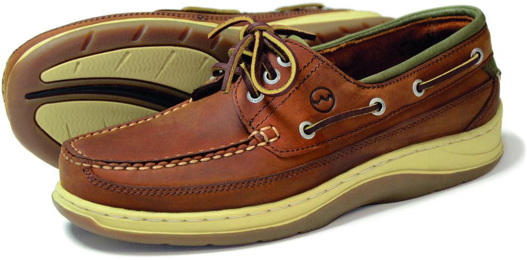 Orca Bay Squamish Mens Nubuck Leather Deck Shoes Sand