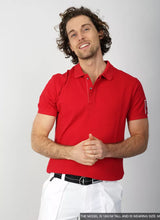 Pelle P Mens Team Polo Shirt Race Red model