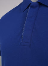 Pelle P Mens Team Polo Shirt curacao blue placket
