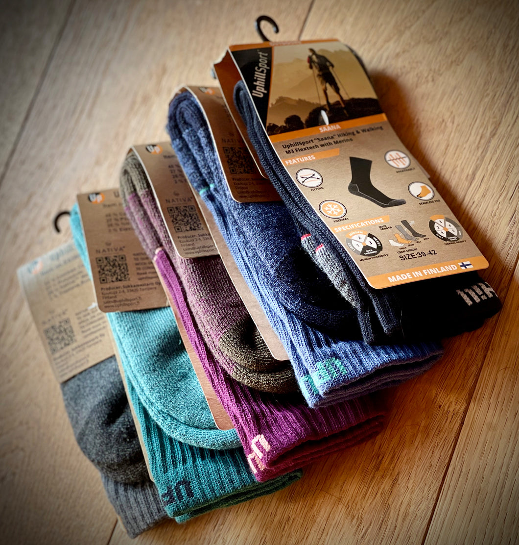 Uphill Saana Merino Walking Socks – Katherine Partis Ltd | Wandersocken