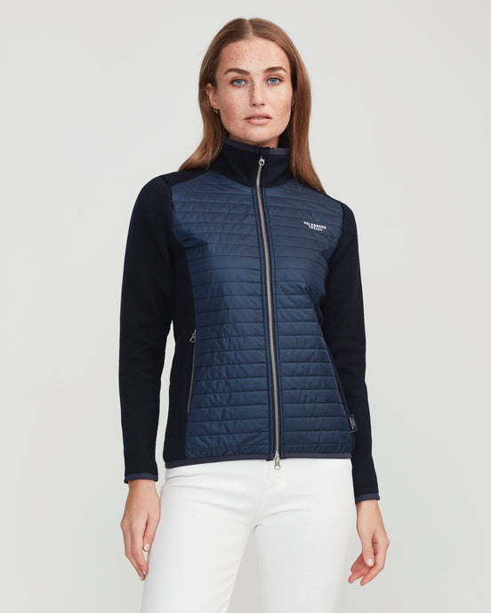 Holebrook Sweden Mimmi Ladies Windproof Cotton Jacket Navy front