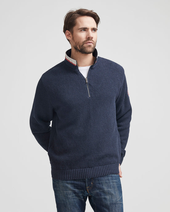 Holebrook Sweden Classic Windproof Jumper navy melenge