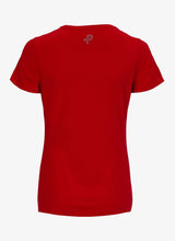 Pelle P ladies Badge Cotton T-shirt Race Red back