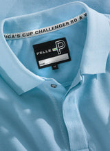 Pelle P Mens Team Polo Shirt Atlas Blue collar